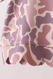 Camouflage scalloped shorts set - Aaria Tees Aaria Tees