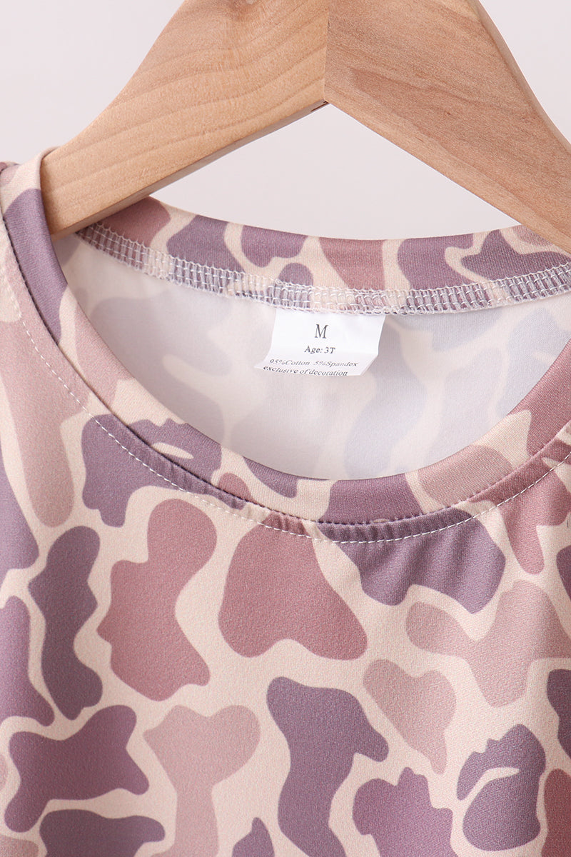 Camouflage scalloped shorts set - Aaria Tees Aaria Tees
