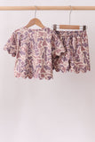 Camouflage scalloped shorts set - Aaria Tees Aaria Tees