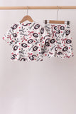 Georgia scalloped shorts set - Aaria Tees Aaria Tees