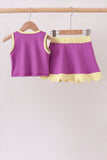Purple Performance Scalloped Skorts Set - Aaria Tees Aaria Tees