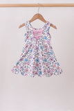 Floral Performance Scalloped Tank Dress - Aaria Tees Aaria Tees