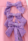 Pink scalloped bow active dress Aaria Tees