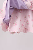 Purple scalloped bow active dress Aaria Tees