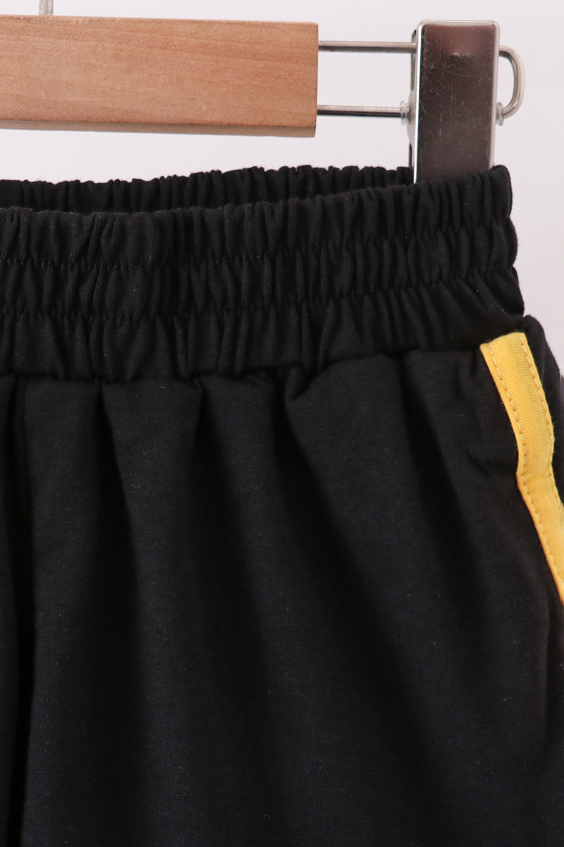 Black bow active shorts set - Aaria Tees Aaria Tees
