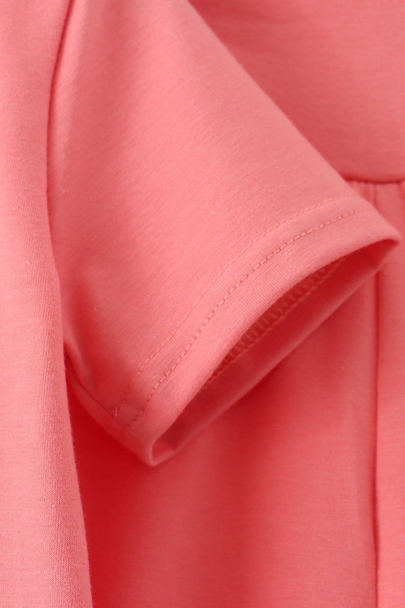 Coral scalloped active pants set - Aaria Tees Aaria Tees