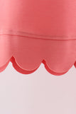 Coral scalloped active pants set - Aaria Tees Aaria Tees