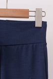 Navy sclloped active pants set - Aaria Tees Aaria Tees