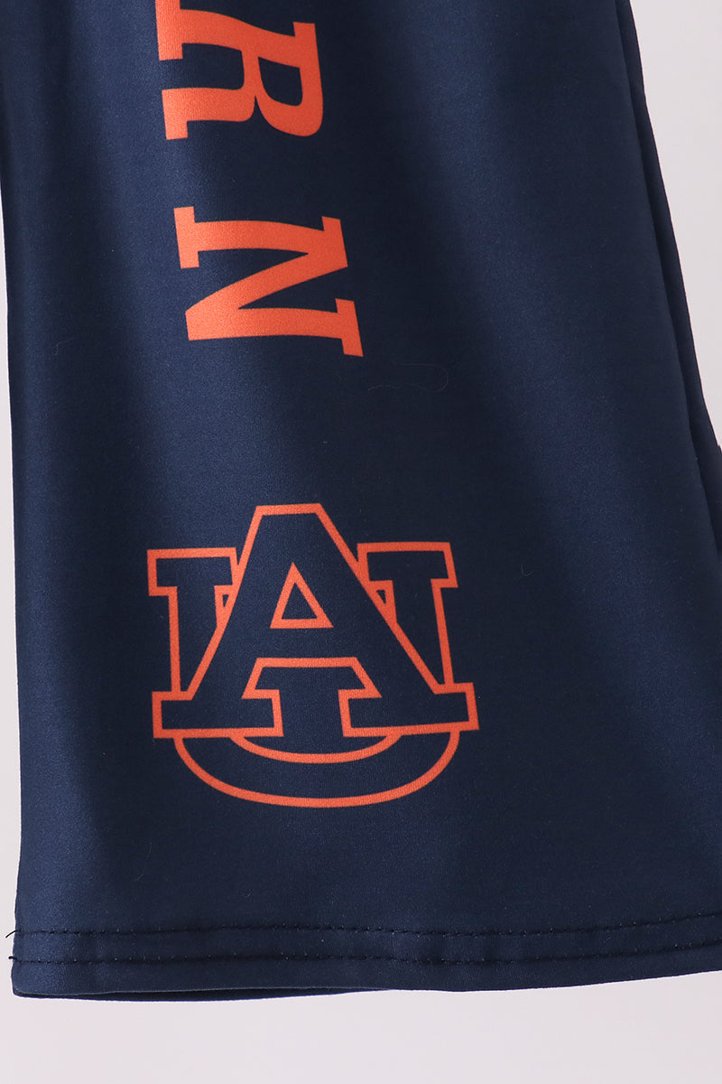 Navy Auburn checkered pants - Aaria Tees Aaria Tees