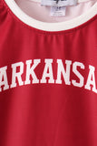 Maroon Arkansas active dress set - Aaria Tees Aaria Tees