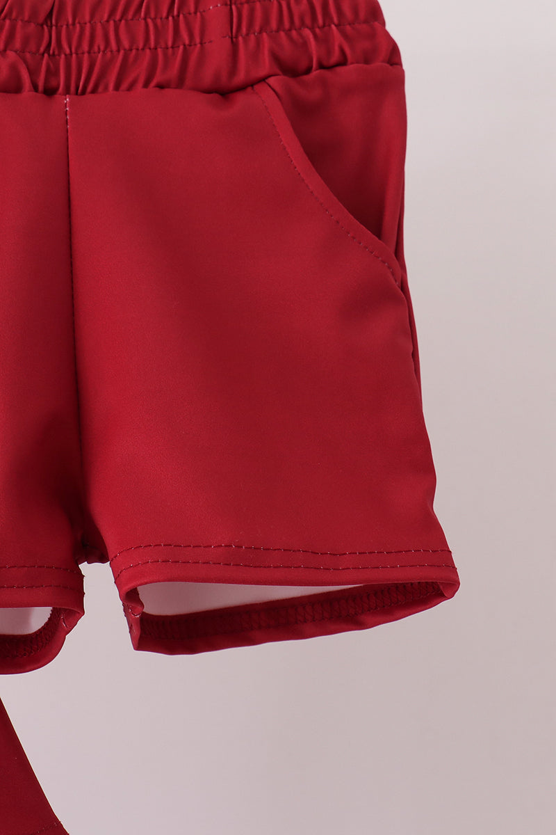 Maroon Arkansas active dress set - Aaria Tees Aaria Tees