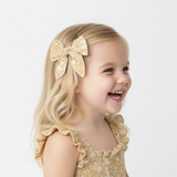 Organic Hair Bow Clip - Yellow Blossom - Aaria Tees Aaria Tees
