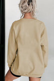 Parchment thankful Embroidered Drop Shoulder Pullover Sweatshirt Aaria Tees