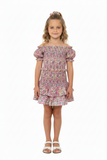 Tweenstyle by Stoopher - Spring Bloom Smocked Skirt Set Aaria Tees