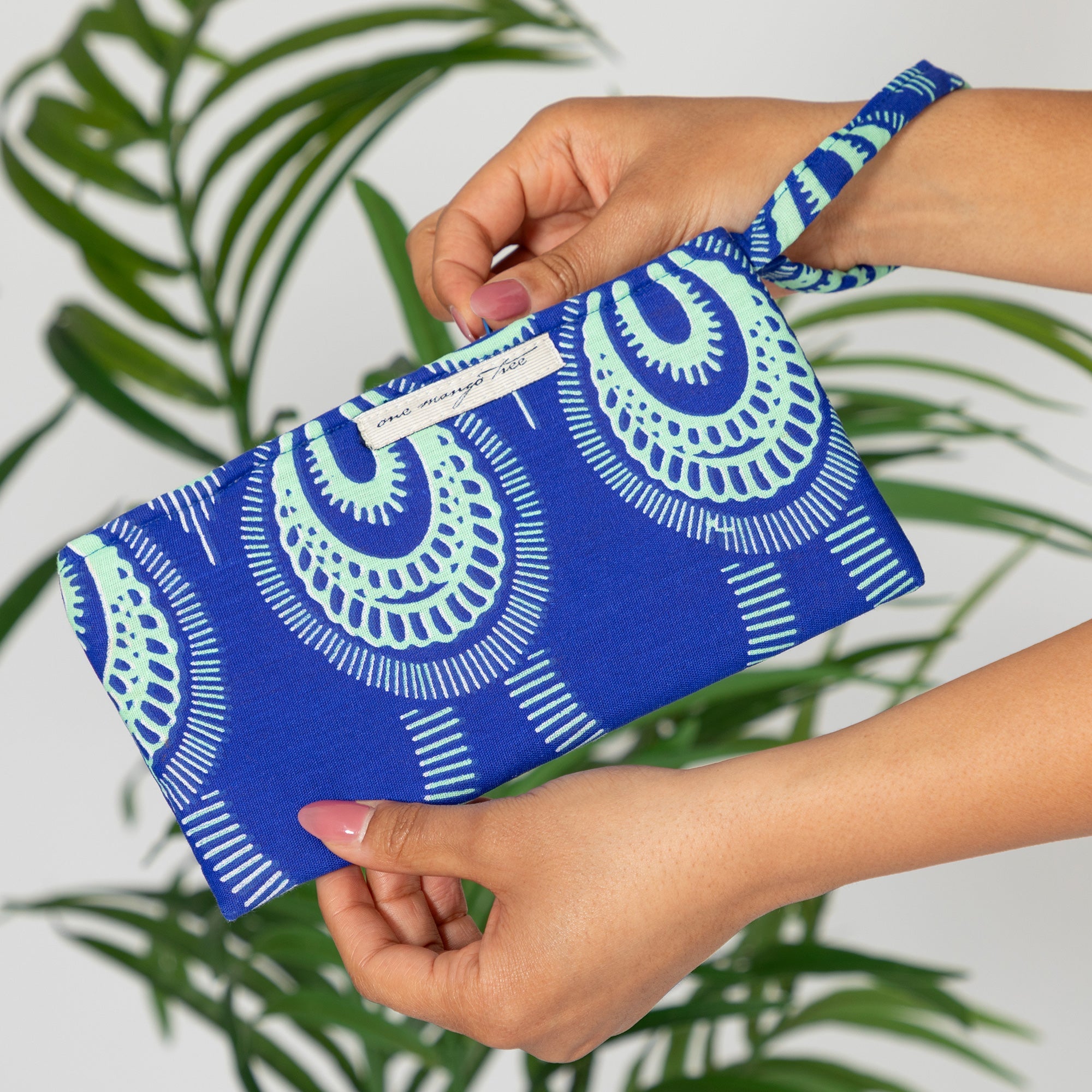 Ugandan Organic Waxcloth Wristlet - Aaria Tees Aaria Tees