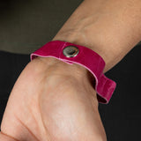 Recycled Leather Stand With Haiti Bracelet - Aaria Tees Aaria Tees