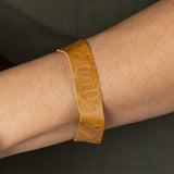 Recycled Leather Stand With Haiti Bracelet - Aaria Tees Aaria Tees