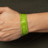 Recycled Leather Stand With Haiti Bracelet - Aaria Tees Aaria Tees