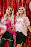 Pink Valentines Shiny XOXO Graphic T-shirt - Aaria Tees Aaria Tees