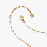 Cross 4:13 Pearl Rosary Chain Pendant Necklace - Aaria Tees Aaria Tees