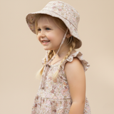 Organic Bucket Sun Hat - Pastel Bloom - Aaria Tees Aaria Tees