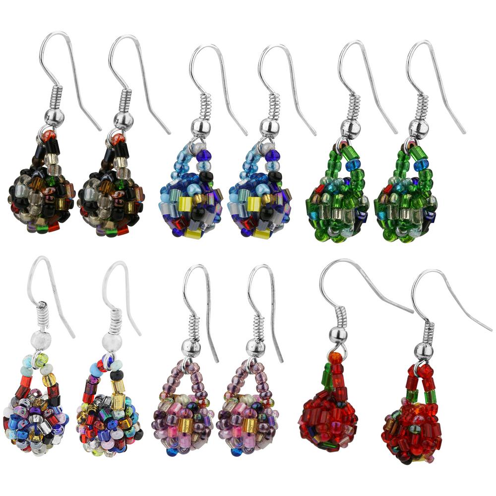 Nepali Bead Ball Earrings - Aaria Tees Aaria Tees