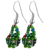 Nepali Bead Ball Earrings - Aaria Tees Aaria Tees
