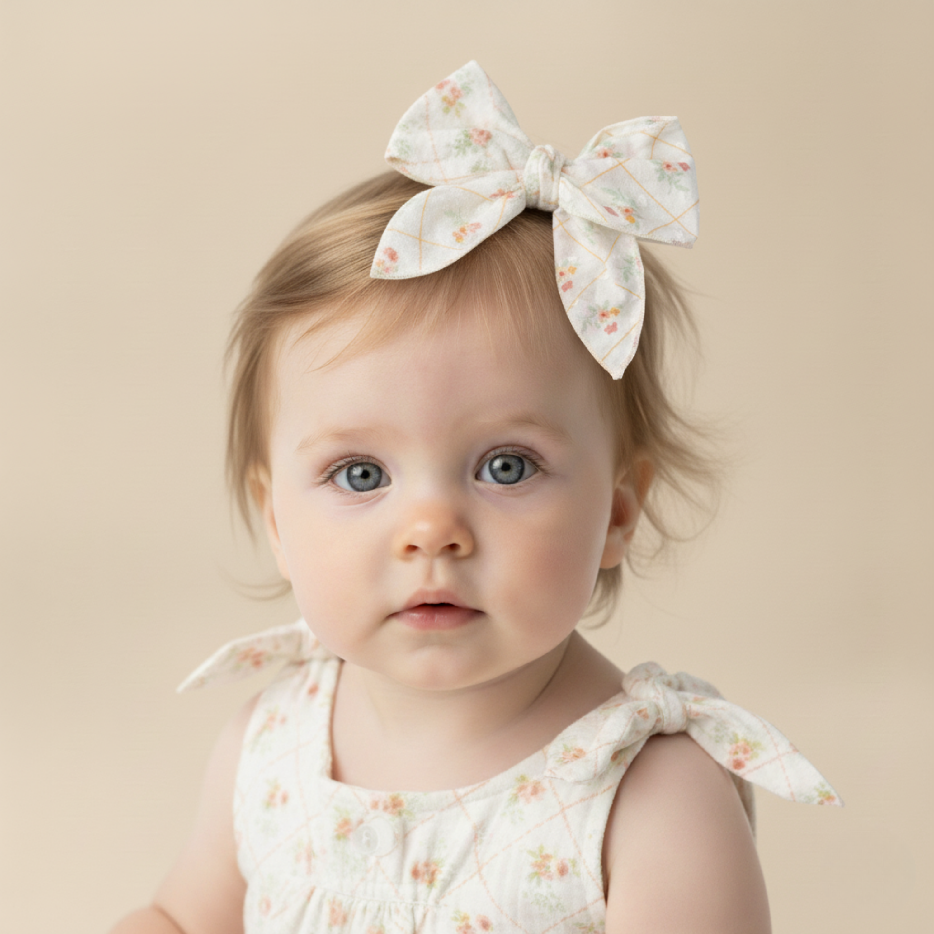 Organic Hair Bow Clip - Spring Weave - Aaria Tees Aaria Tees