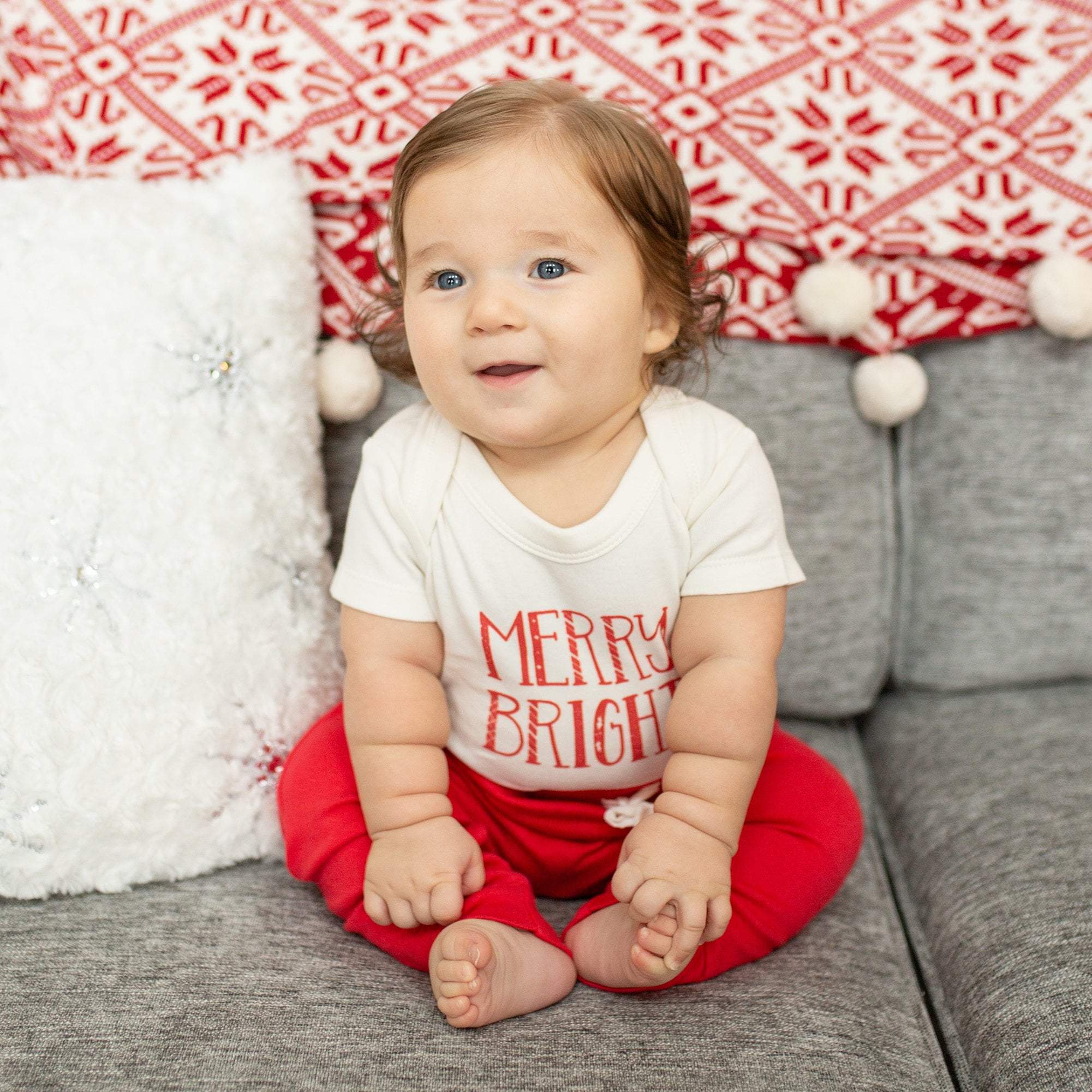 graphic bodysuit | merry & bright - Aaria Tees Aaria Tees
