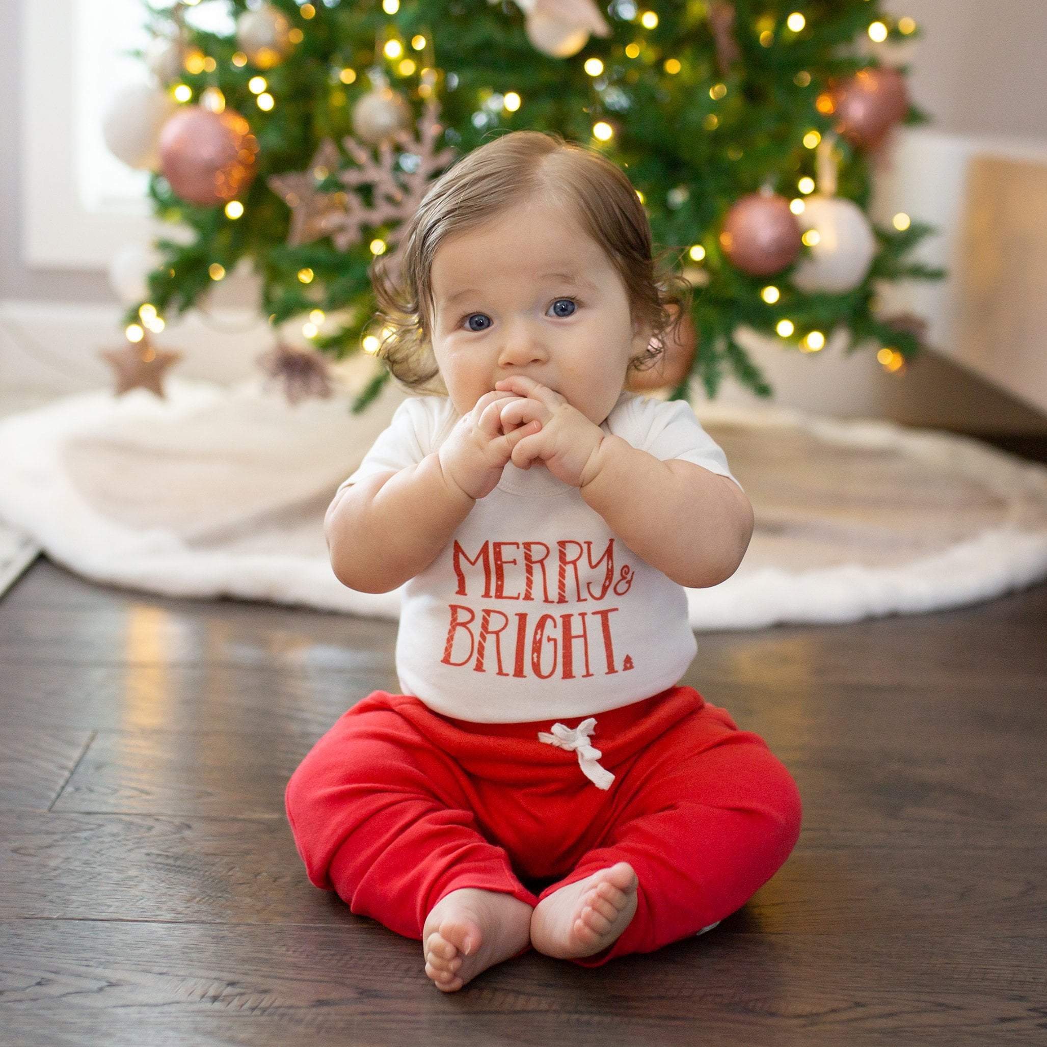graphic bodysuit | merry & bright - Aaria Tees Aaria Tees