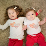 graphic bodysuit | candy hearts - Aaria Tees Aaria Tees
