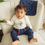 long sleeve graphic bodysuit | my first hanukkah - Aaria Tees Aaria Tees