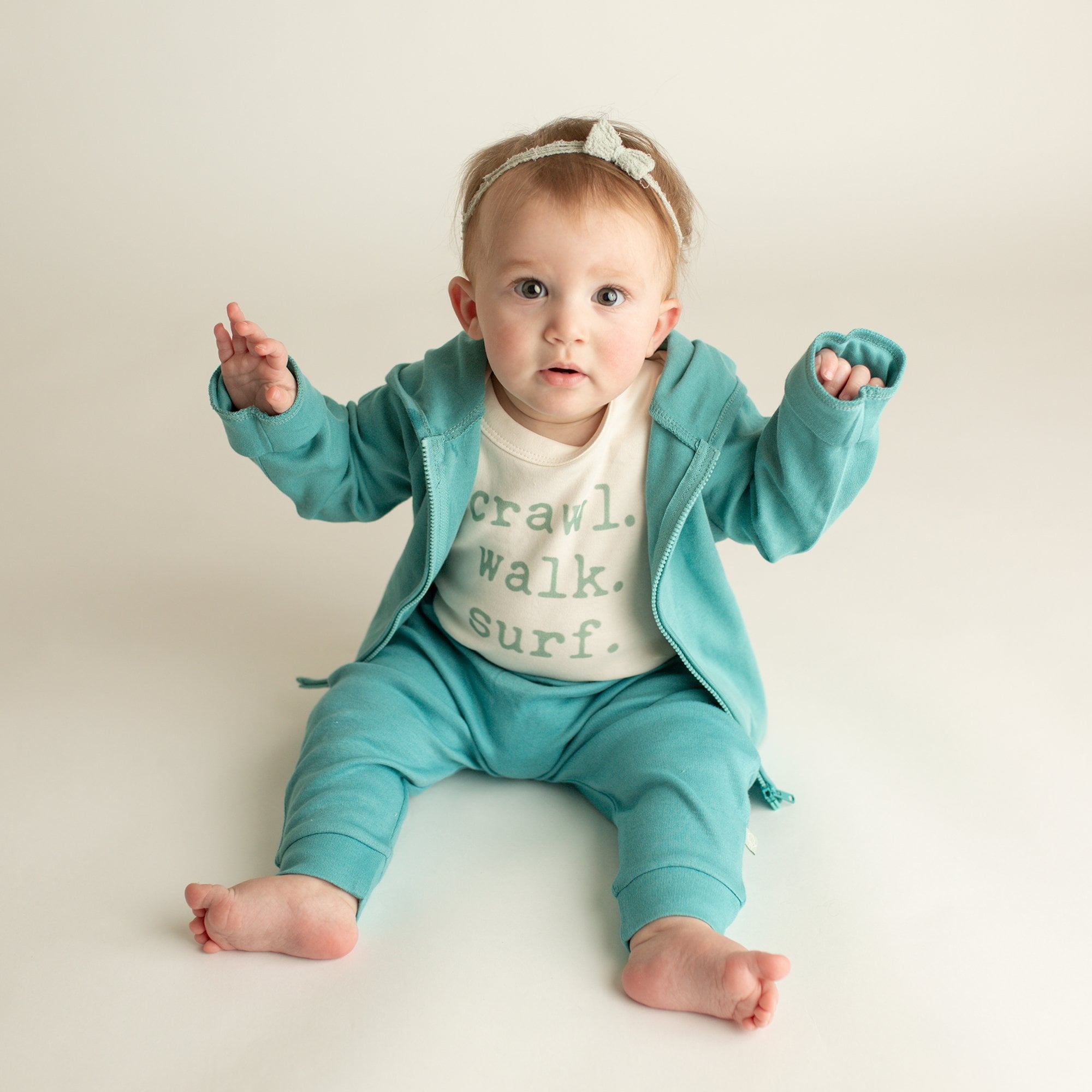 graphic bodysuit | crawl walk surf - Aaria Tees Aaria Tees