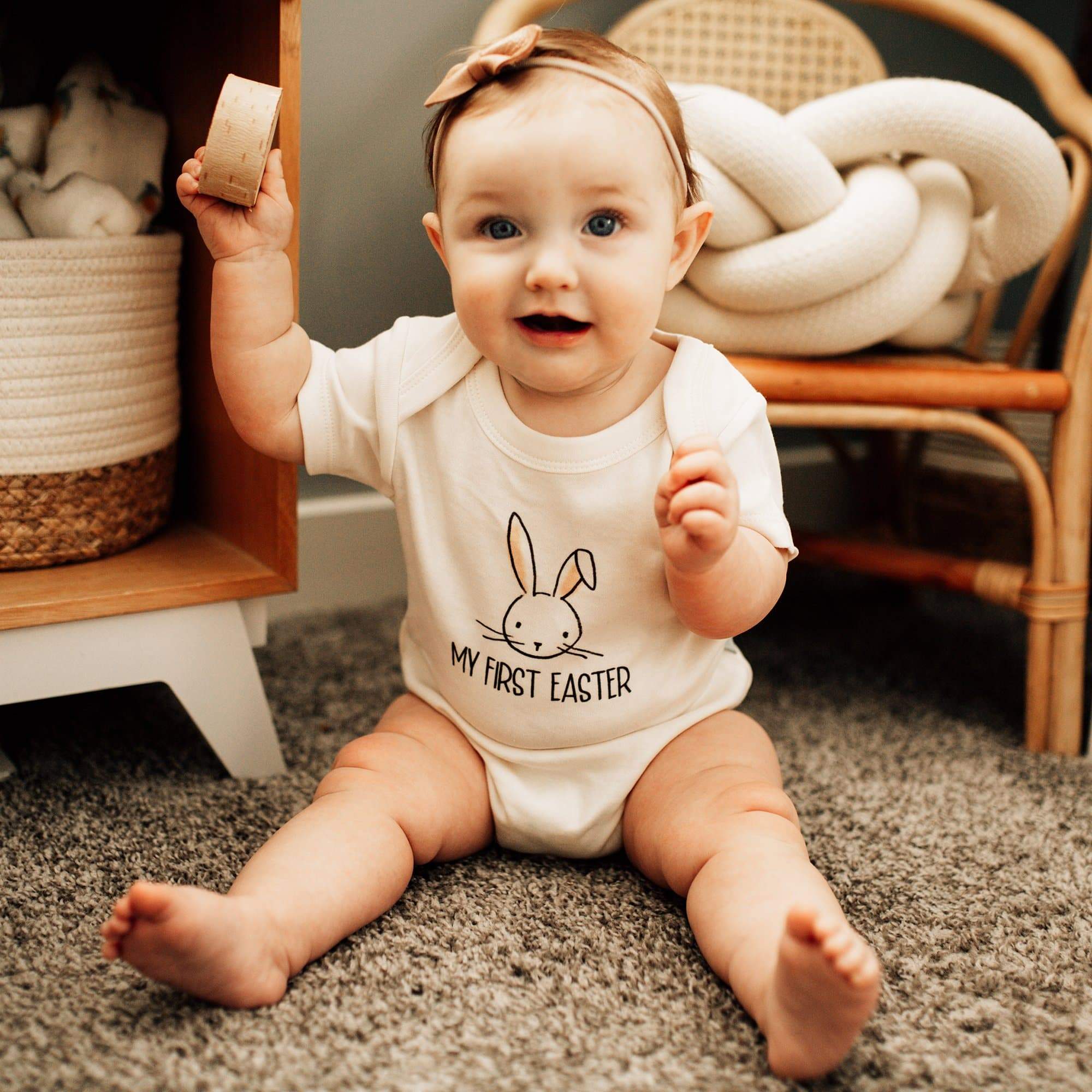 graphic bodysuit | my first easter - Aaria Tees Aaria Tees