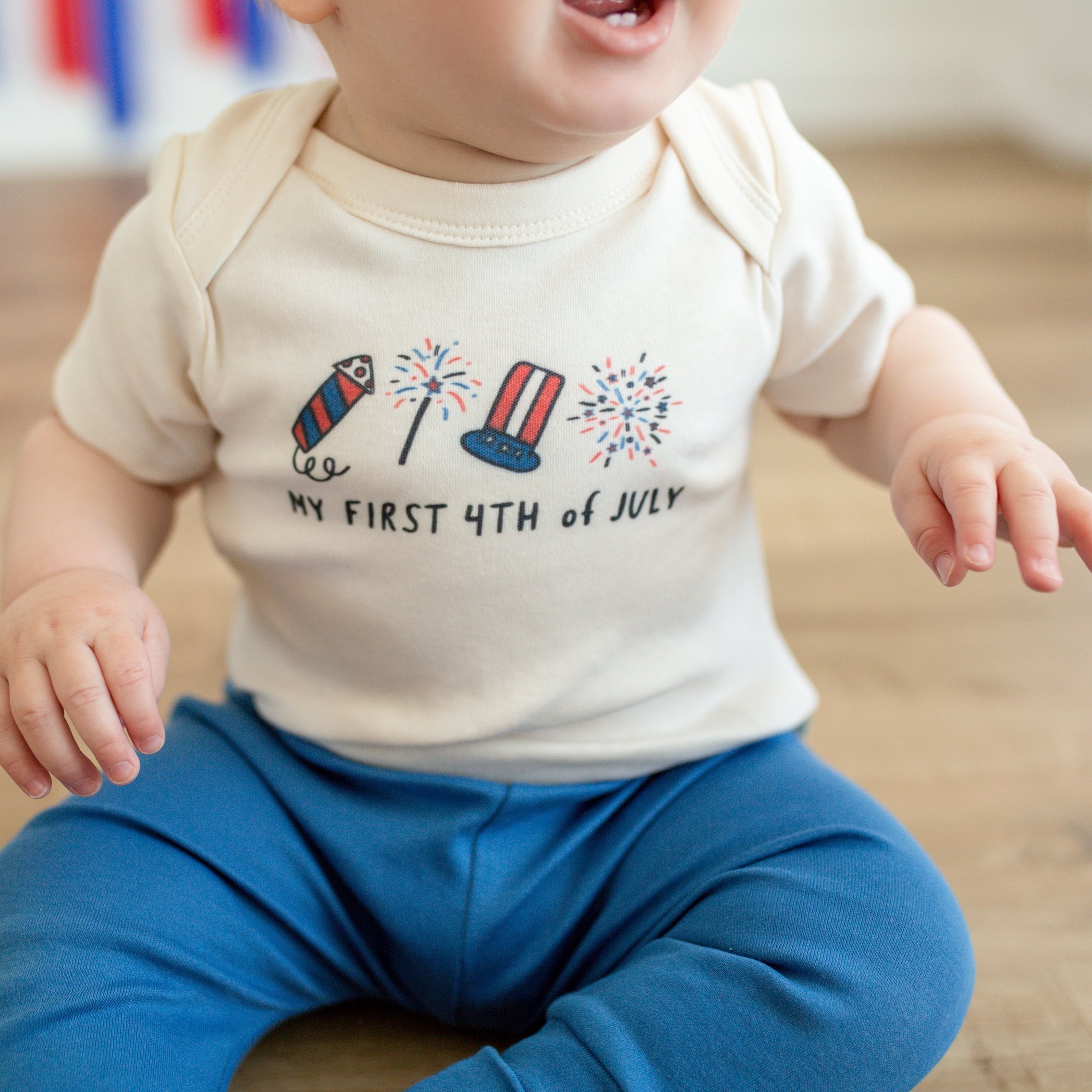 graphic bodysuit | my first 4th of july rocket - Aaria Tees Aaria Tees