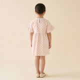 Organic Dolman Sleeve Dress - Pop Floral - Aaria Tees Aaria Tees