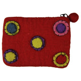 Wheel of Good Fortune Felt Pouch - Aaria Tees Aaria Tees