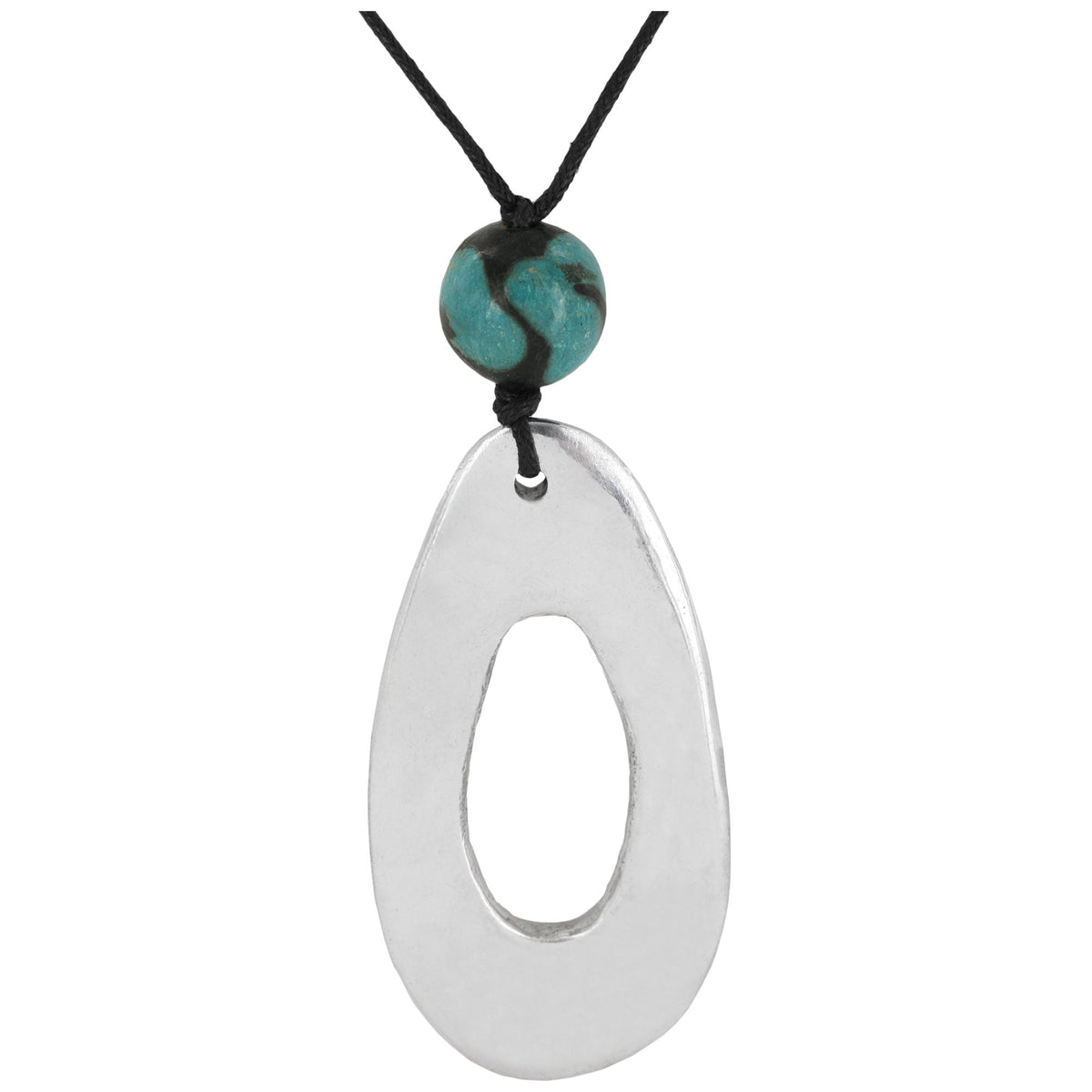 Recycled Aluminum Pendant Necklace - Aaria Tees