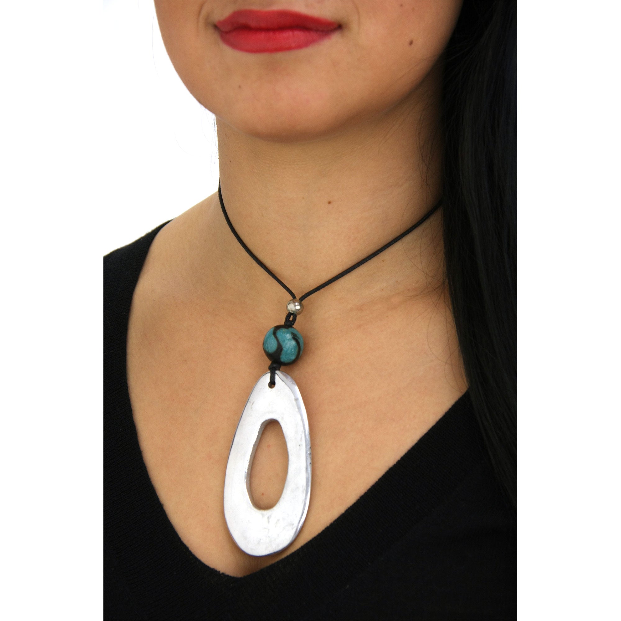 Recycled Aluminum Pendant Necklace - Aaria Tees Aaria Tees