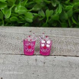 Nurse Fuel Frappe Stud Earrings Aaria Tees
