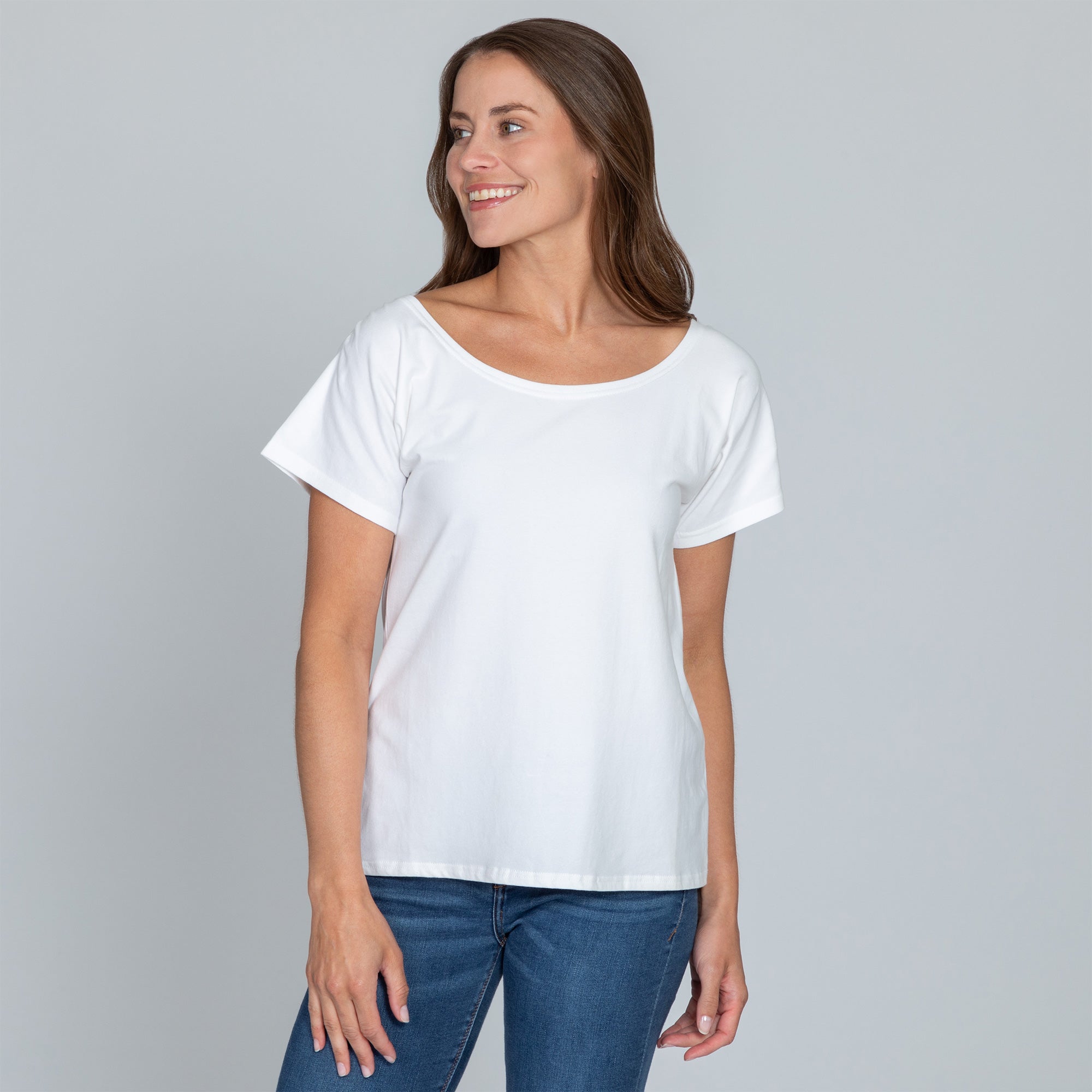 Organic Shirred Sleeve Tee - Aaria Tees Aaria Tees