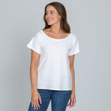Organic Shirred Sleeve Tee - Aaria Tees Aaria Tees