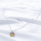 Flag & Yellow Ribbon Necklace - Aaria Tees Aaria Tees