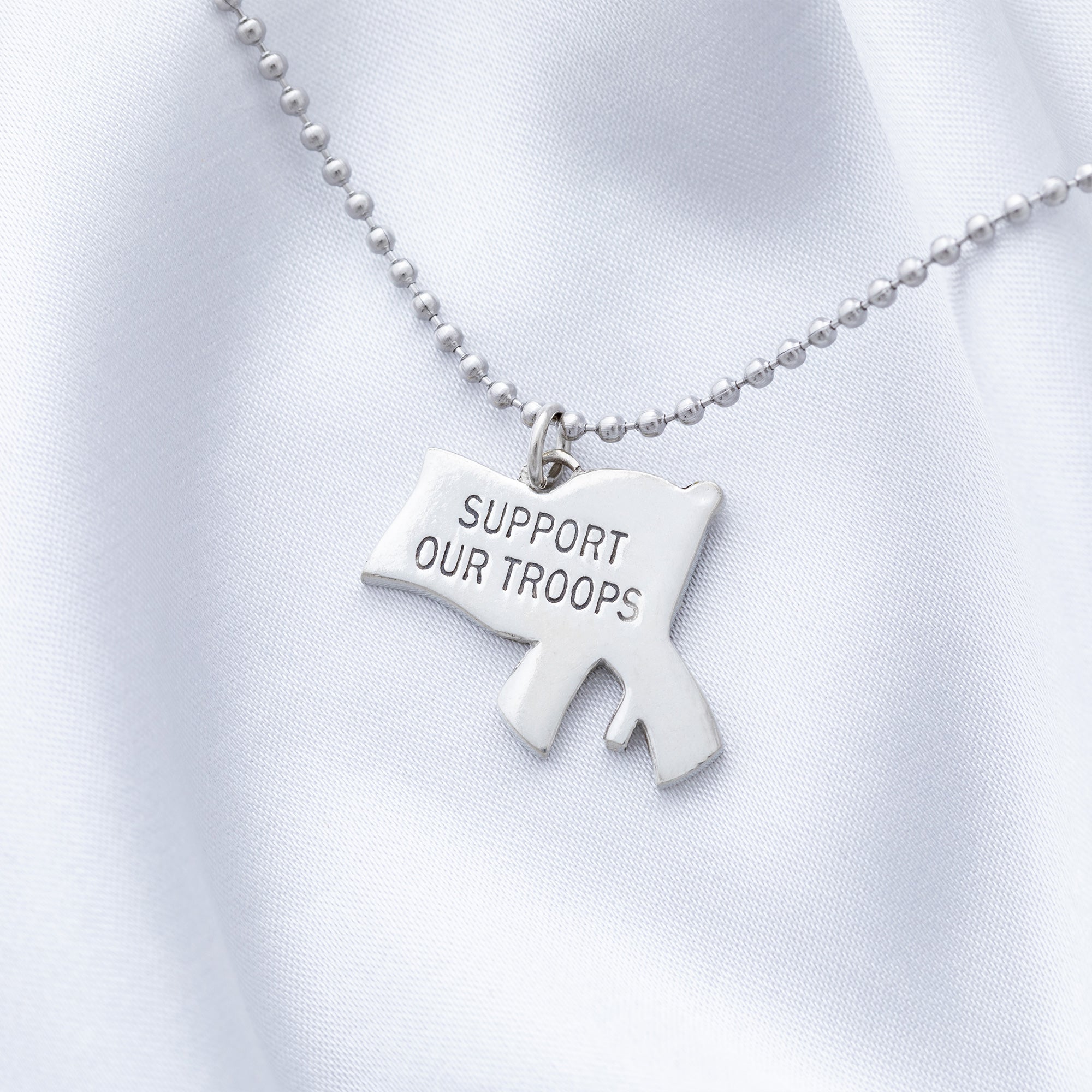 Supporting Our Troops Yellow Ribbon Necklace - Aaria Tees Aaria Tees