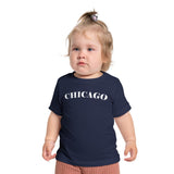 Mystery Noir Chicago Skyline Sunset Unisex Baby Short Sleeve T-Shirt - Aaria Tees Aaria Tees