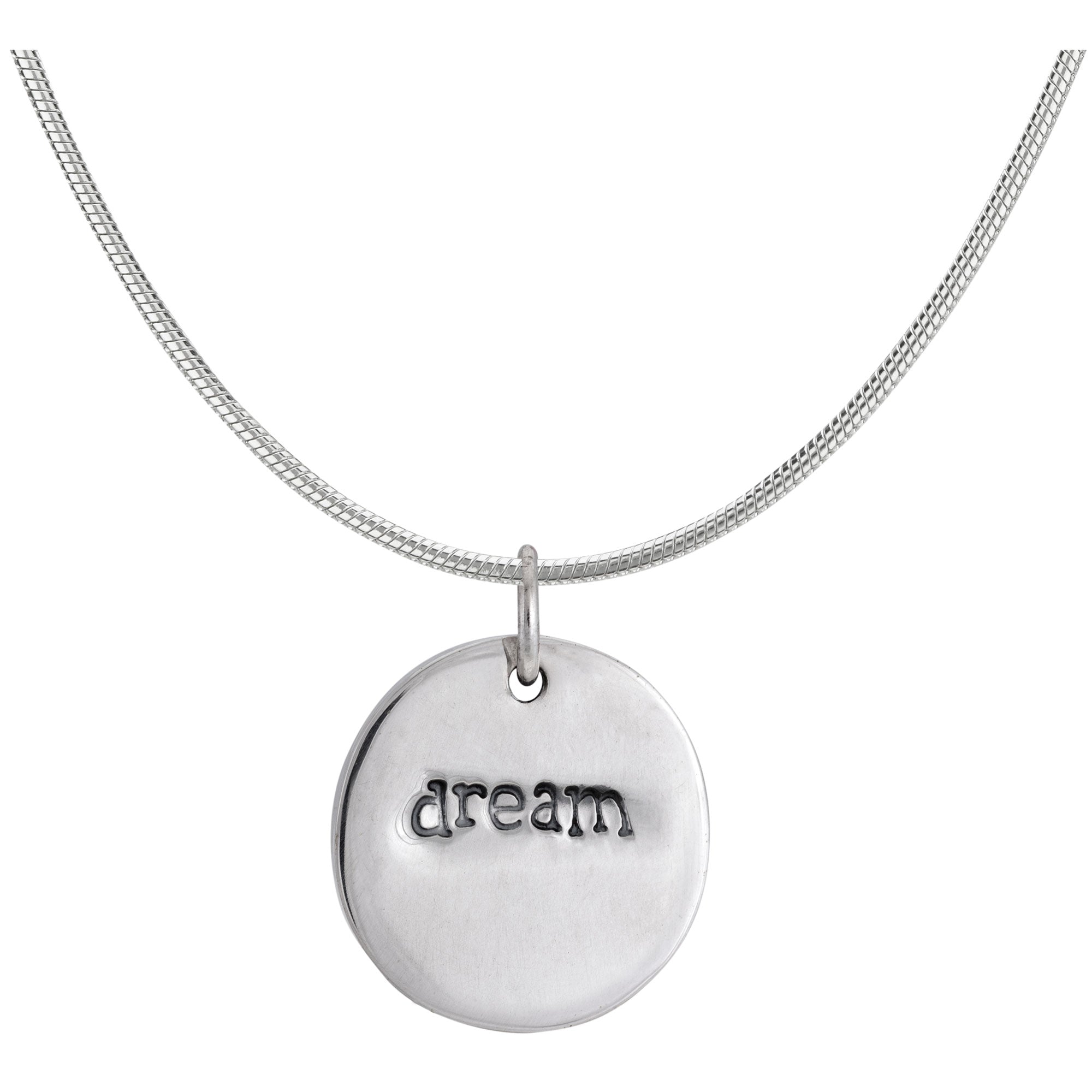 Believe Dream Double Sided Sterling Necklace - Aaria Tees Aaria Tees