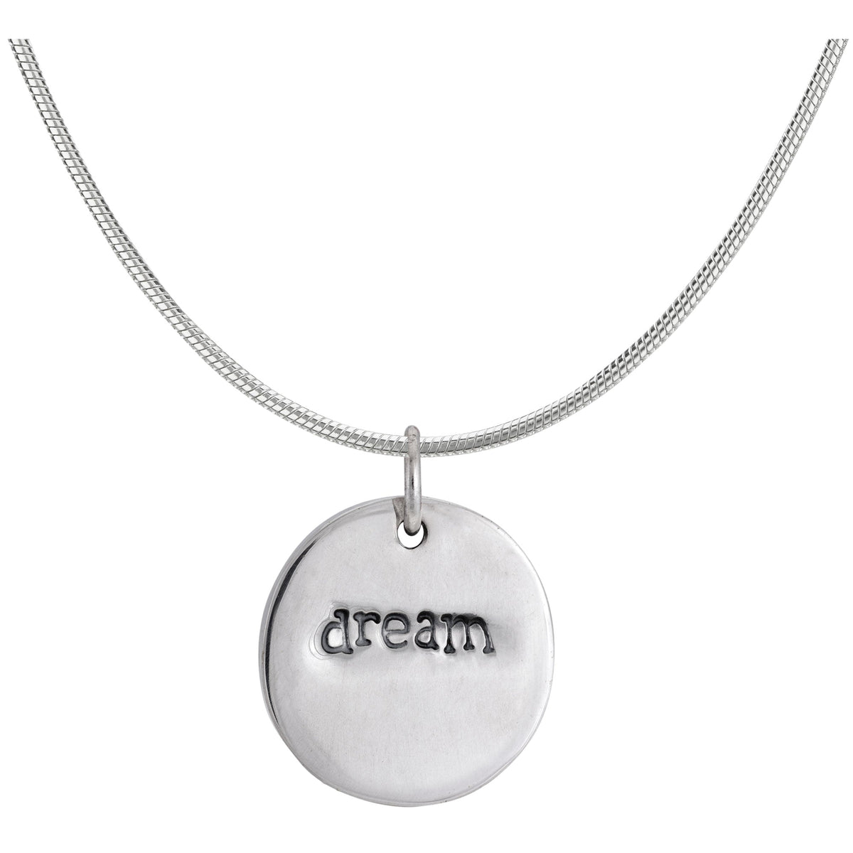 Believe Dream Double Sided Sterling Necklace - Aaria Tees