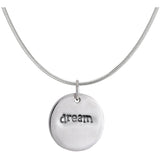 Believe Dream Double Sided Sterling Necklace - Aaria Tees Aaria Tees