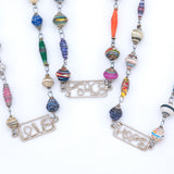 Recycled Magazine Inspiration Necklace - Aaria Tees Aaria Tees