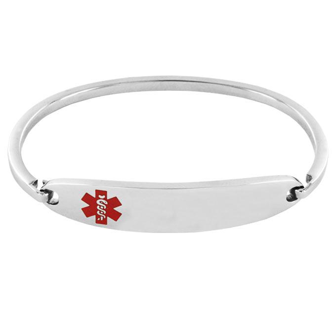 Medic Alert Hinged Bracelet - Aaria Tees Aaria Tees